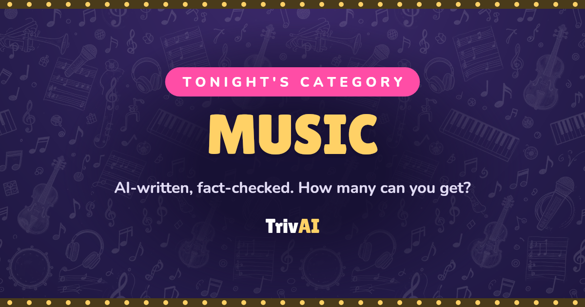 Music trivia on TrivAI