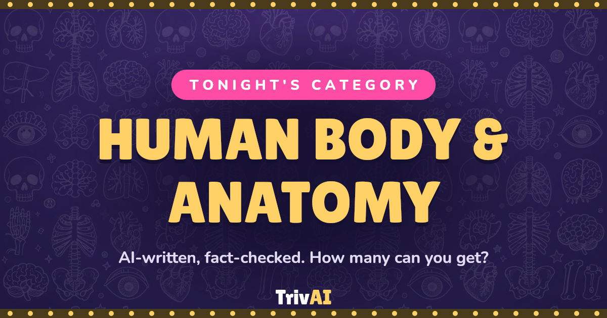 Human Body & Anatomy trivia on TrivAI