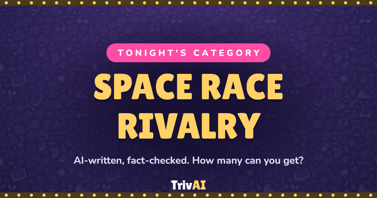 Space Race Rivalry trivia on TrivAI