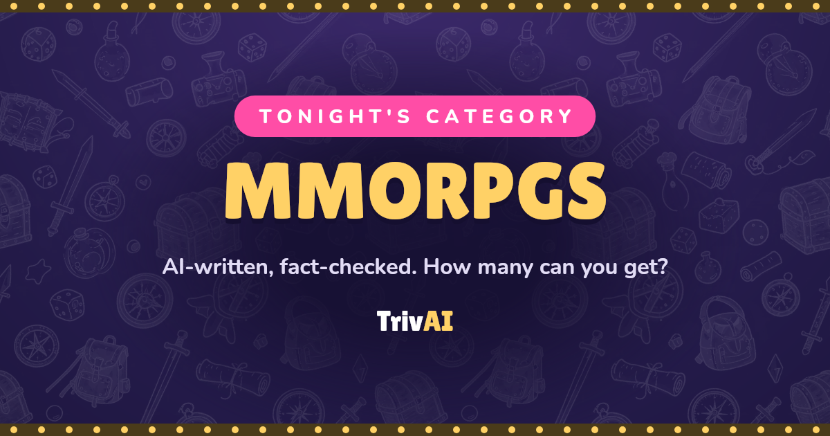 MMORPGs trivia on TrivAI