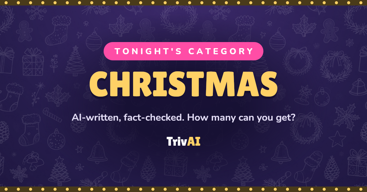 Christmas trivia on TrivAI