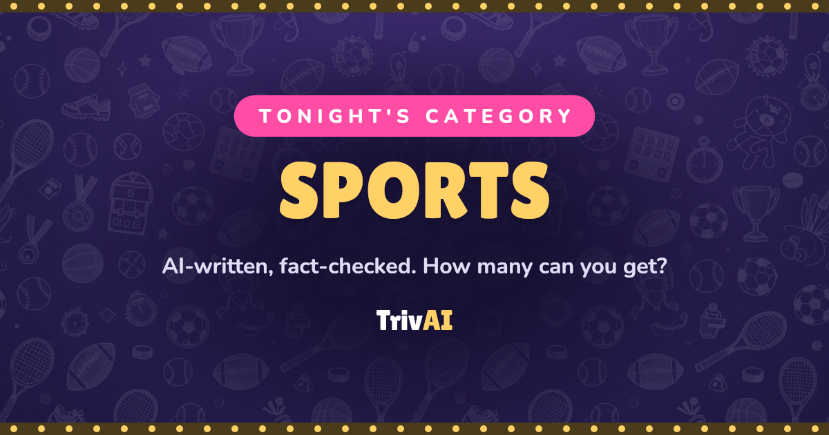 Sports trivia on TrivAI